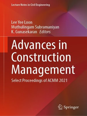 cover image of Advances in Construction Management